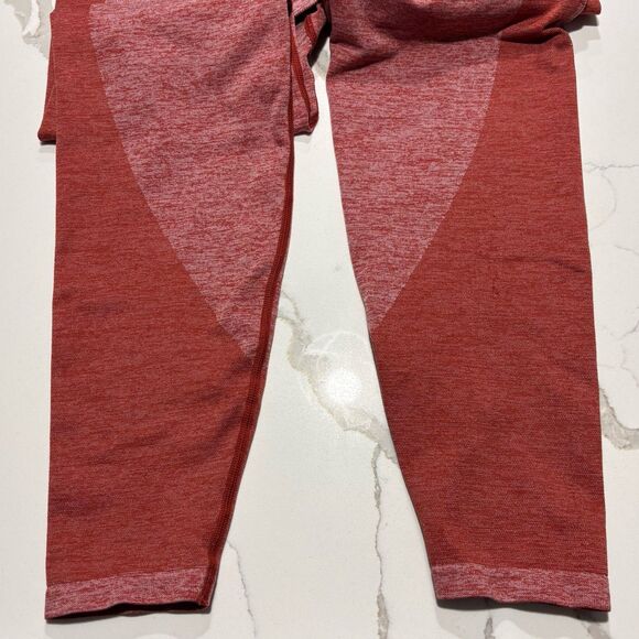 PINK Victoria’s Secret High-Waisted Seamless Yoga Leggings Rust Orange Medium - Picture 5 of 12